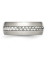 ფოტო #4 პროდუქტის Stainless Steel Brushed and Polished Braided 8mm Band Ring