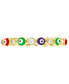 ფოტო #1 პროდუქტის Cubic Zirconia & Enamel Evil Eye Stack Band in 14k Gold-Plated Sterling Silver