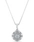 Фото #1 товара Diamond 1/4 ct. t.w. Solutaire Pendant in 10K White Gold