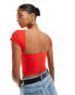 Pimkie slinky square back top in red