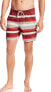 Фото #1 товара Volcom Mens Clement Striped Boardshort Swimwear Red/Gray Size X-Large