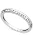 ფოტო #3 პროდუქტის Diamond Stacking Band (1/10 ct. t.w.) in Sterling Silver