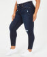 Фото #3 товара Trendy Plus Size High Rise Ripped Skinny Jean