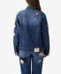 Фото #2 товара Women's Oversized Jimmy Jacket with Patches