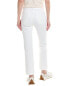 Dl1961 Mara Straight Mid-Rise White Frayed Instasculpt Ankle Jean Women's White