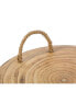 Wood Round Serving Platter Board with Rope Handles