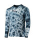 Men's Navy New England Patriots Tie-Dye Long Sleeve T-shirt