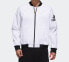 Фото #3 товара adidas Logo印花棒球飞行夹克 男款 白色 / Куртка Adidas Logo DW4617