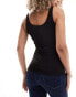 Vero Moda Maternity seamless vest top in black