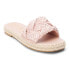 BEACH by Matisse Ivy Espadrille Slide Flat Womens Pink Casual Sandals IVY-690