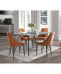 Modern Sleek Design Dining Table 1 Piece Light Gray Wooden Top Black Finish Metal Legs Dining Furniture