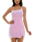 Фото #1 товара Juniors' Sequined One-Shoulder Bungee-Strap Dress
