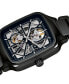 Unisex Swiss Automatic True Square Black High Tech Ceramic Bracelet Watch 38mm