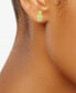 ფოტო #2 პროდუქტის Cubic Zirconia Pineapple Stud Earrings in 18k Gold-Plated Sterling Silver, Created for Macy's