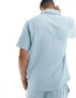 Фото #4 товара Calvin Klein pure textured sleep shirt in baby blue