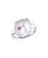 ფოტო #1 პროდუქტის Cancer Crab Design Sterling Silver Ruby Gemstone Diamond Signet Ring