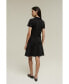 ფოტო #3 პროდუქტის Women's Schoolgirl Dress Ponte