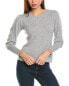 Forte Cashmere Gathered Sleeve Crew Cashmere Sweater Women's M - фото #1