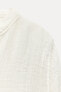 Блуза из 100% льна с рельефным узором — zw collection ZARA