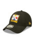 Фото #1 товара Men's Black Pittsburgh Steelers Framed Af 9Forty Snapback Hat
