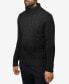 Фото #3 товара Men's Cable Knit Roll Neck Sweater