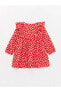 Фото #2 товара Платье для малышей LC WAIKIKI Цветочный узорного горлового велосипеда ЛЦВ длинным рукавом