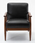 Фото #3 товара Austin Leather Gel Wooden Base Accent Chair