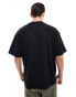 HUGO Red x Les Benjamins oversized t-shirt in black with swan logo print