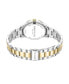 Dress Diamond Accent Dial Two-Tone, Silver-Tone, Gold-Tone Yellow Stainless Steel Watch 36mm