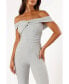 Фото #6 товара Women's Sharnie Off Shoulder Jumpsuit