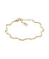 ფოტო #1 პროდუქტის Women's Essential Waves Gold-Tone Stainless Steel Chain Bracelet