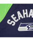 ფოტო #2 პროდუქტის Women's College Navy and Neon Green Seattle Seahawks Confetti Raglan Full-Zip Track Jacket