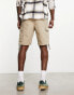 Jack & Jones Intelligence drawstring cargo short in beige