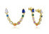 Gold-plated chain earrings with colored zircons Trend 9132E100-39