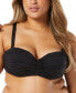 Фото #1 товара Women's Charisma Bra-Sized Pleated Bikini Top