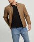 ფოტო #3 პროდუქტის Men's Stretch Faux Leather Jacket