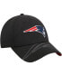 Фото #2 товара Men's Black New England Patriots Top Visor 9FORTY Adjustable Hat