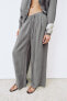 Zw collection 100% linen palazzo trousers