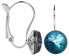 Modern earrings Sea Urchin Bermuda Blue