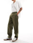 Fred Perry straight leg twill trousers in uniform green