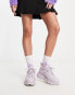 Buffalo vegan cloud chai platform trainers in purple patent