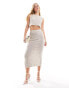 ASOS DESIGN button through waistcoat in stone co-ord 32 - фото #4