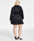 Фото #7 товара Women's Long-Sleeve Ruffled Mini Dress, XXS-4X, Created for Macy's