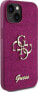 Guess Guess GUHCP15SHG4SGU iPhone 15 6.1" fioletowy/purple hardcase Glitter Script Big 4G