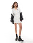 Фото #4 товара Tommy Jeans badge zip sweater dress in white