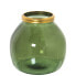 Vase made from recycled glass Alexandra House Living Green Crystal 21 x 20 cm