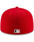 Фото #4 товара Men's St. Louis Cardinals Red On-Field Authentic Collection 59FIFTY Fitted Hat