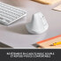 Фото #2 товара Logitech Lift Ergonomic Vertical Wireless Mouse, Bluetooth oder Logi Bolt USB-Empfnger, Silent Off-White