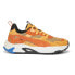 Фото #1 товара Puma RsTrck Horizon Lace Up Mens Orange Sneakers Casual Shoes 39071701