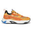 Puma RsTrck Horizon Lace Up Mens Orange Sneakers Casual Shoes 39071701